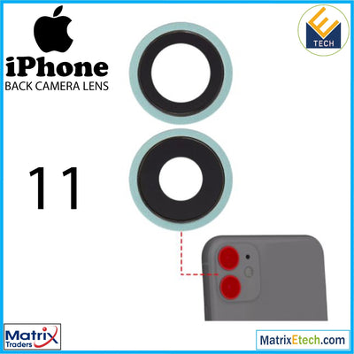 iPhone 11 Back Camera Lens With Bracket & Bezel (2 Piece) - Matrix Traders