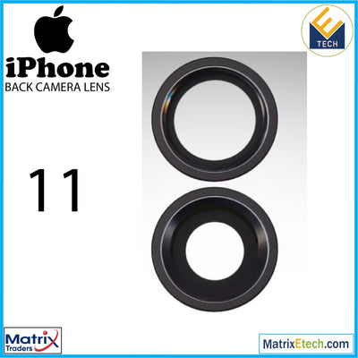 iPhone 11 Back Camera Lens With Bracket & Bezel (2 Piece) - Matrix Traders