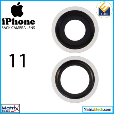 iPhone 11 Back Camera Lens With Bracket & Bezel (2 Piece) - Matrix Traders