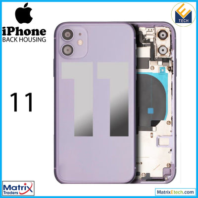 iPhone 11 Back Housing W Small (Pull Grade A) - Matrix Traders