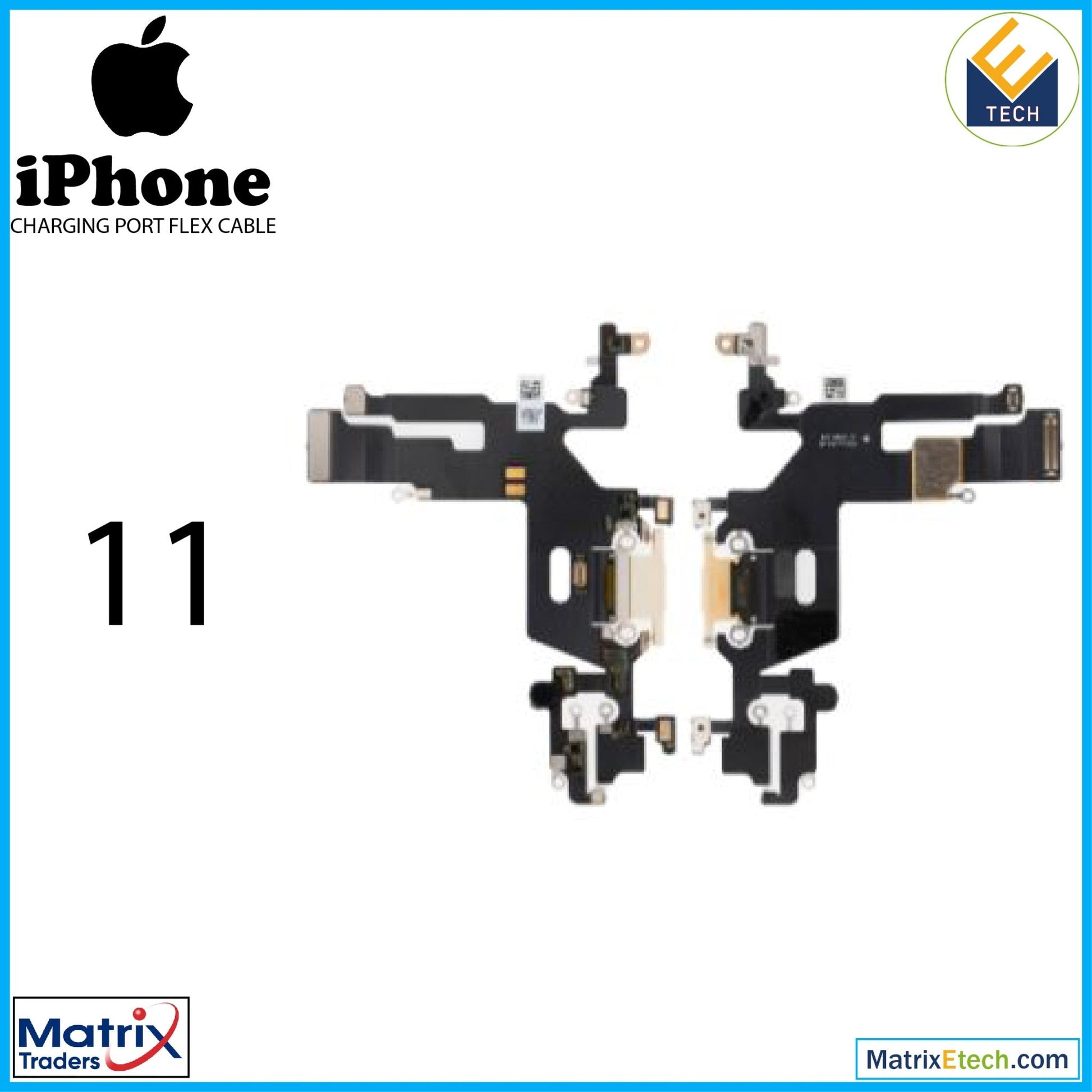 iPhone 11 Charging Port Flex Cable (Aftermarket Plus) - Matrix Traders