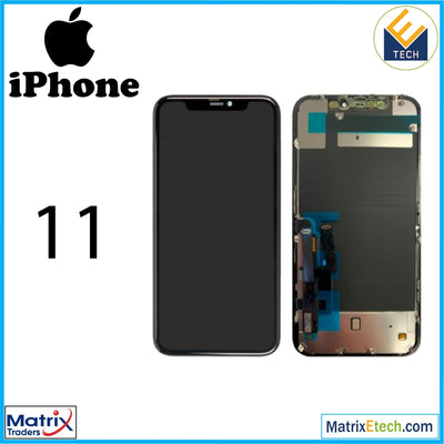 iPhone 11 LCD Assembly With Steel Plate Pre - Installed - Matrix Traders