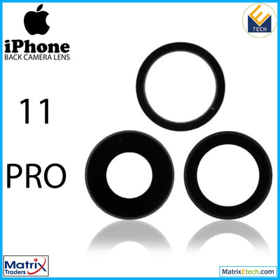 iPhone 11 Pro Back Camera Lens With Bracket & Bezel (3 Piece Set) - Matrix Traders