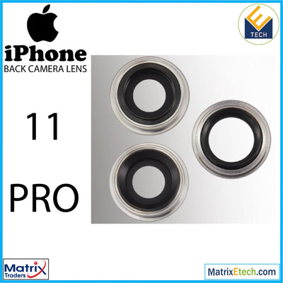 iPhone 11 Pro Back Camera Lens With Bracket & Bezel (3 Piece Set) - Matrix Traders