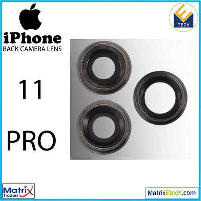 iPhone 11 Pro Back Camera Lens With Bracket & Bezel (3 Piece Set) - Matrix Traders