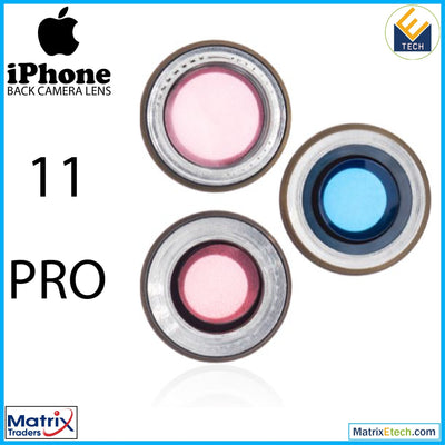 iPhone 11 Pro Back Camera Lens With Bracket & Bezel (3 Piece Set) - Matrix Traders