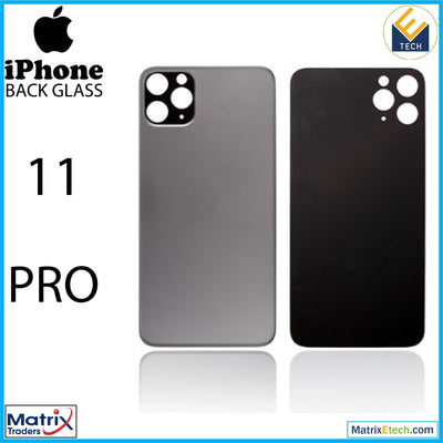 iPhone 11 Pro Back Glass With 3M Adhesive (Normal) - Matrix Traders