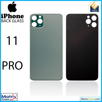 iPhone 11 Pro Back Glass With 3M Adhesive (Normal) - Matrix Traders