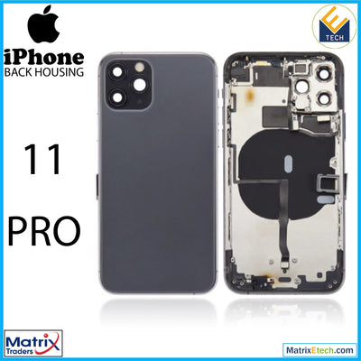 iPhone 11 Pro Back Housing W Small Components Pre - Installed (Aftermarket Plus) - Matrix Traders