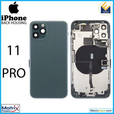 iPhone 11 Pro Back Housing W Small Components Pre - Installed (Aftermarket Plus) - Matrix Traders