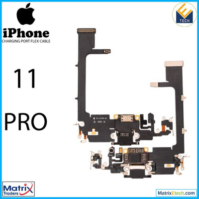 iPhone 11 Pro Charging Port Flex Cable With Board (Aftermarket Plus) - Matrix Traders