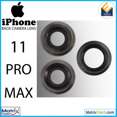 iPhone 11 Pro Max Back Camera Lens With Bracket & Bezel (3 Piece Set) - Matrix Traders