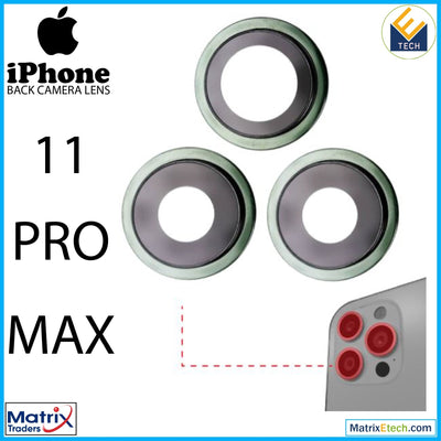 iPhone 11 Pro Max Back Camera Lens With Bracket & Bezel (3 Piece Set) - Matrix Traders