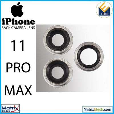 iPhone 11 Pro Max Back Camera Lens With Bracket & Bezel (3 Piece Set) - Matrix Traders