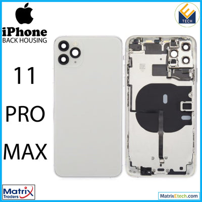 iPhone 11 Pro Max Back Housing W Small Components Pre - Installed (Aftermarket Plus) - Matrix Traders