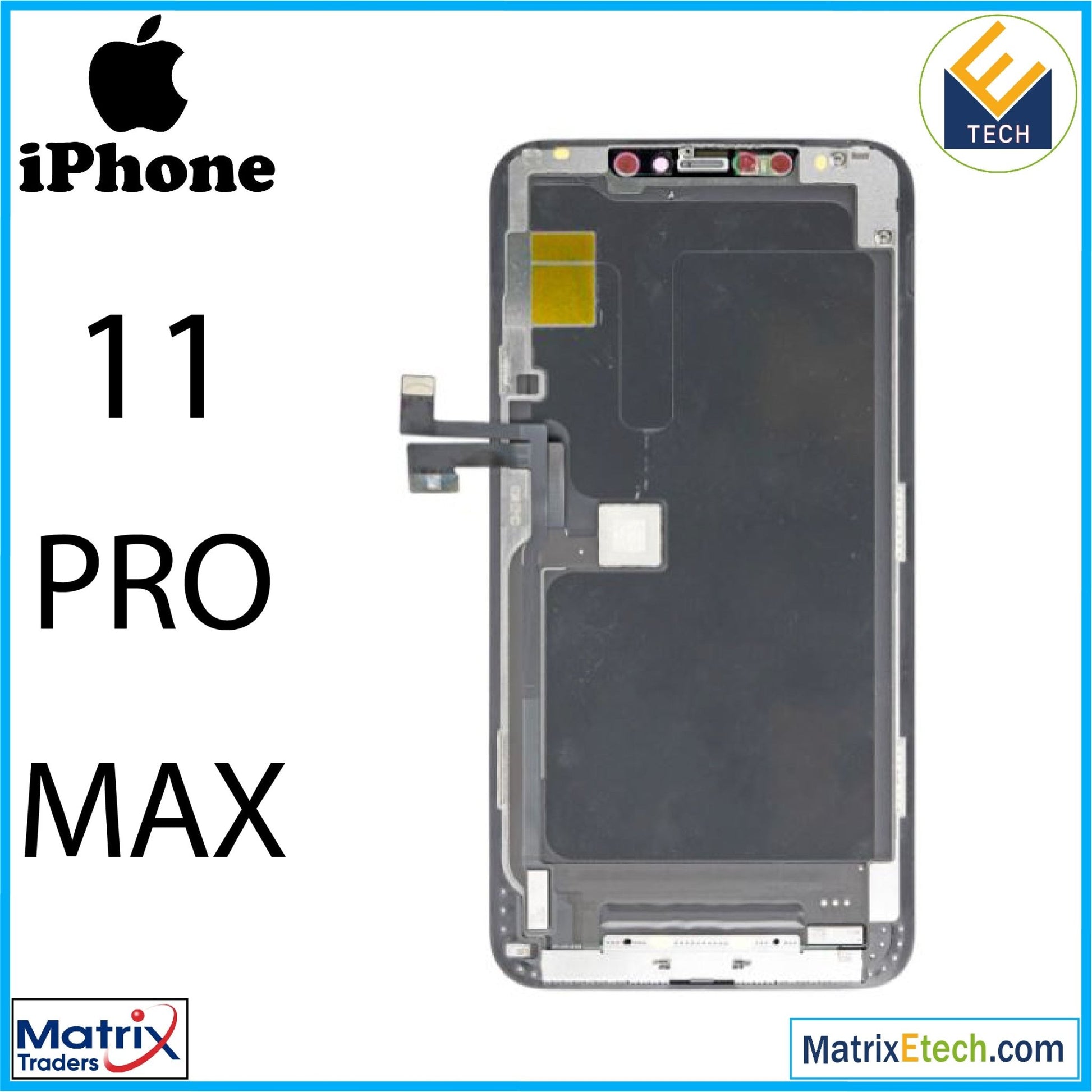 iPhone 11 Pro Max LCD Screen Replacement Assembly( Aftermarket) - Matrix Traders