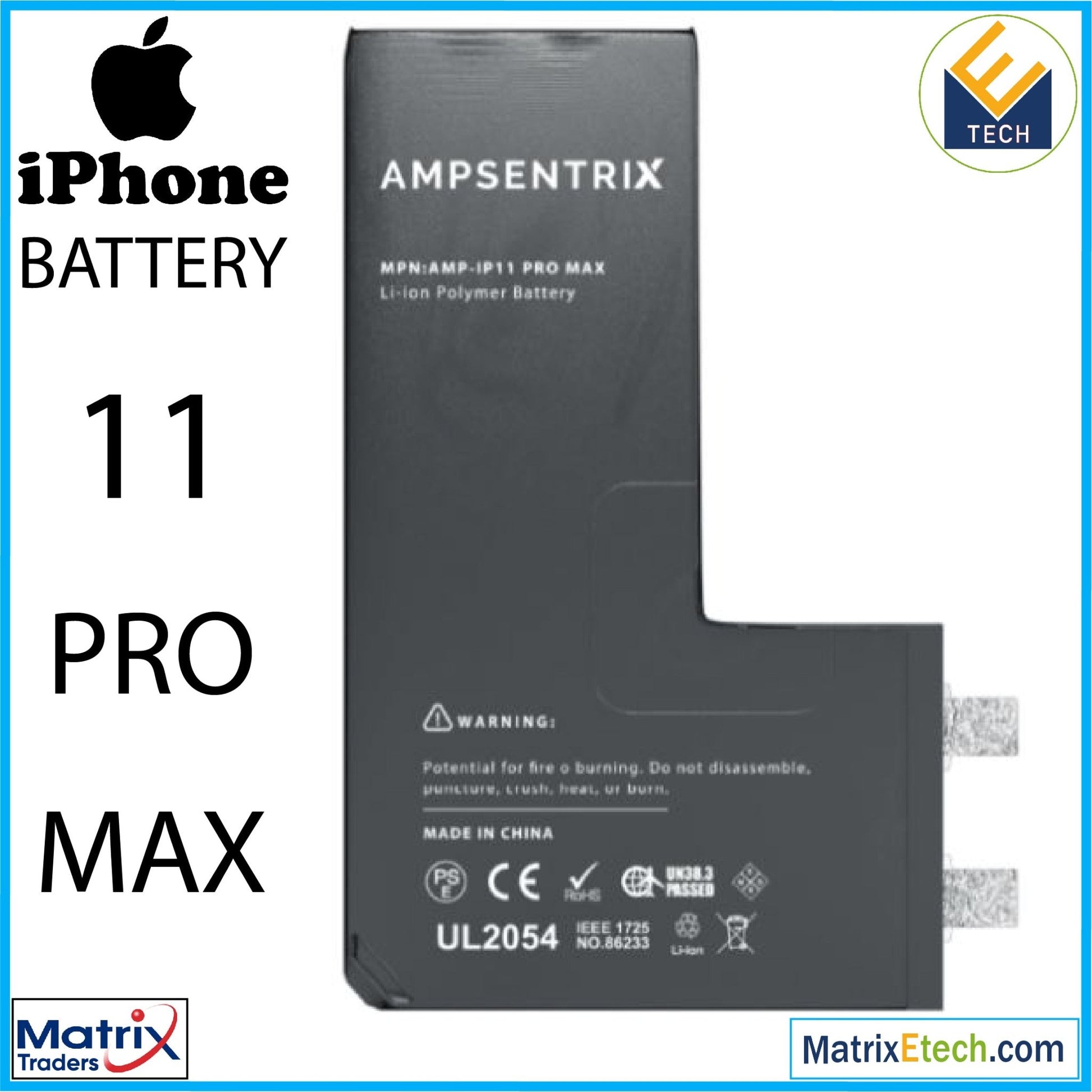 iPhone 11 Pro Max Replacement Battery Core - Matrix Traders