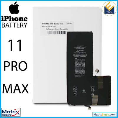 iPhone 11 Pro Max Replacement Battery (Service Pack) - Matrix Traders