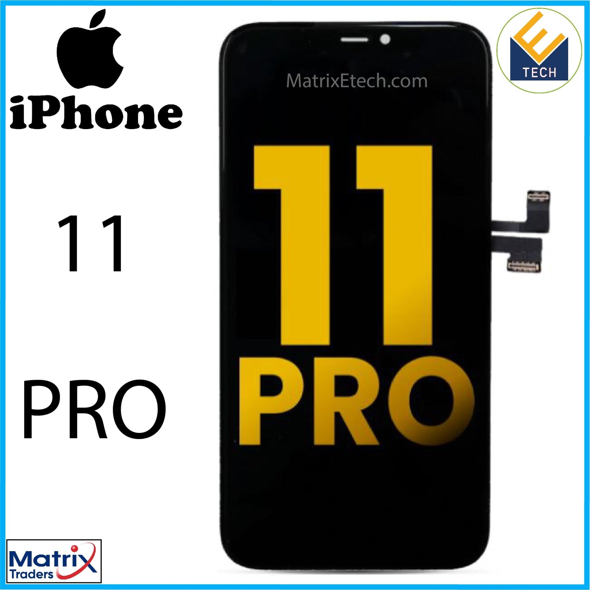 iPhone 11 Pro OLED Screen Replacement Assembly (Premium) - Matrix Traders