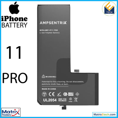 iPhone 11 Pro Replacement Battery (AmpSentrix Basic Extended) - Matrix Traders