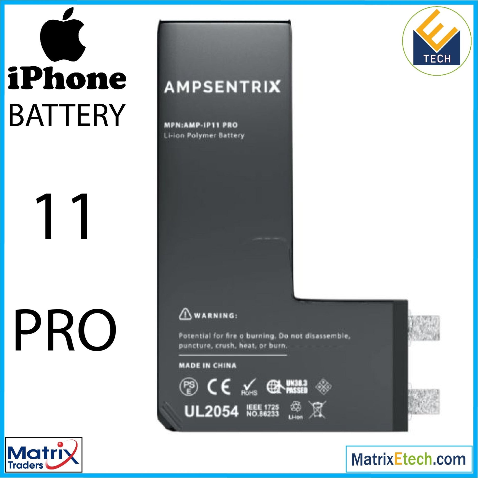 iPhone 11 Pro Replacement Battery Core - Matrix Traders