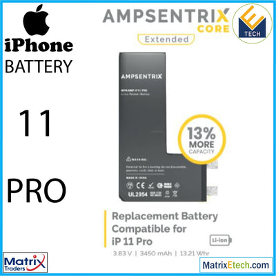 IPhone 11 Pro Replacement Battery (Core Extended) - Matrix Traders