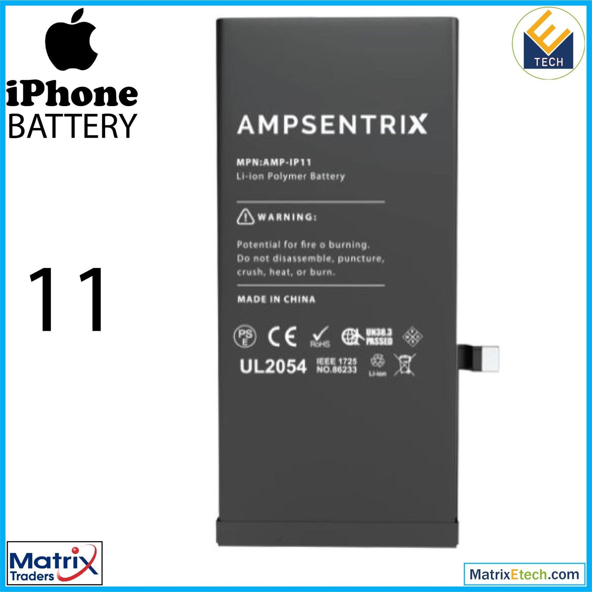 iPhone 11 Replacement Battery - Matrix Traders