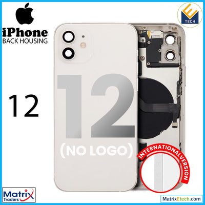 iPhone 12 Back Housing W Small Components Pre - Installed (Aftermarket Plus) (International Version) - Matrix Traders