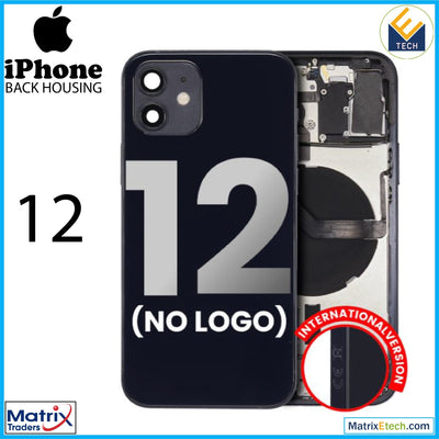 iPhone 12 Back Housing W Small Components Pre - Installed (Aftermarket Plus) (International Version) - Matrix Traders