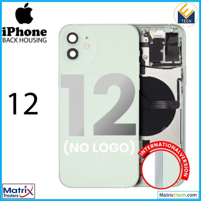 iPhone 12 Back Housing W Small Components Pre - Installed (Aftermarket Plus) (International Version) - Matrix Traders