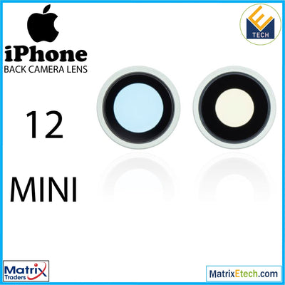 iPhone 12 Mini Back Camera Lens With Bracket & Bezel (10 Pack) - Matrix Traders