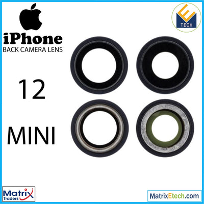 iPhone 12 Mini Back Camera Lens With Bracket & Bezel (10 Pack) - Matrix Traders