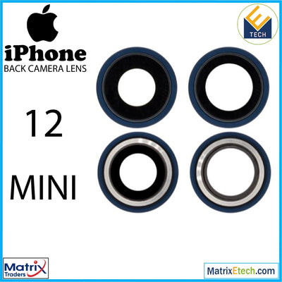 iPhone 12 Mini Back Camera Lens With Bracket & Bezel (10 Pack) - Matrix Traders