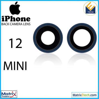 iPhone 12 Mini Back Camera Lens With Bracket & Bezel (10 Pack) - Matrix Traders