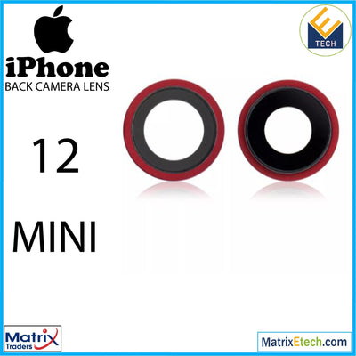 iPhone 12 Mini Back Camera Lens With Bracket & Bezel (10 Pack) - Matrix Traders