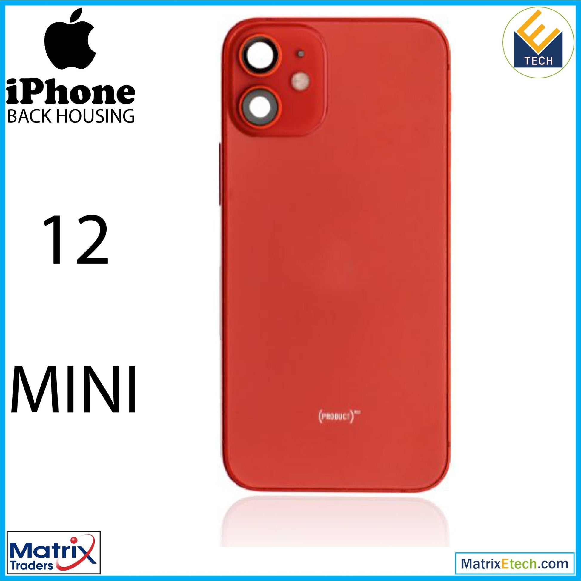 iPhone 12 Mini Back Housing W Small (International Version) - Matrix Traders