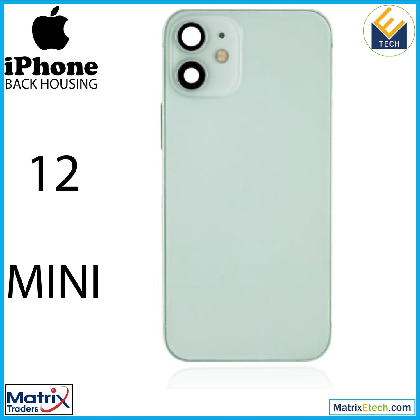 iPhone 12 Mini Back Housing W Small (International Version) - Matrix Traders