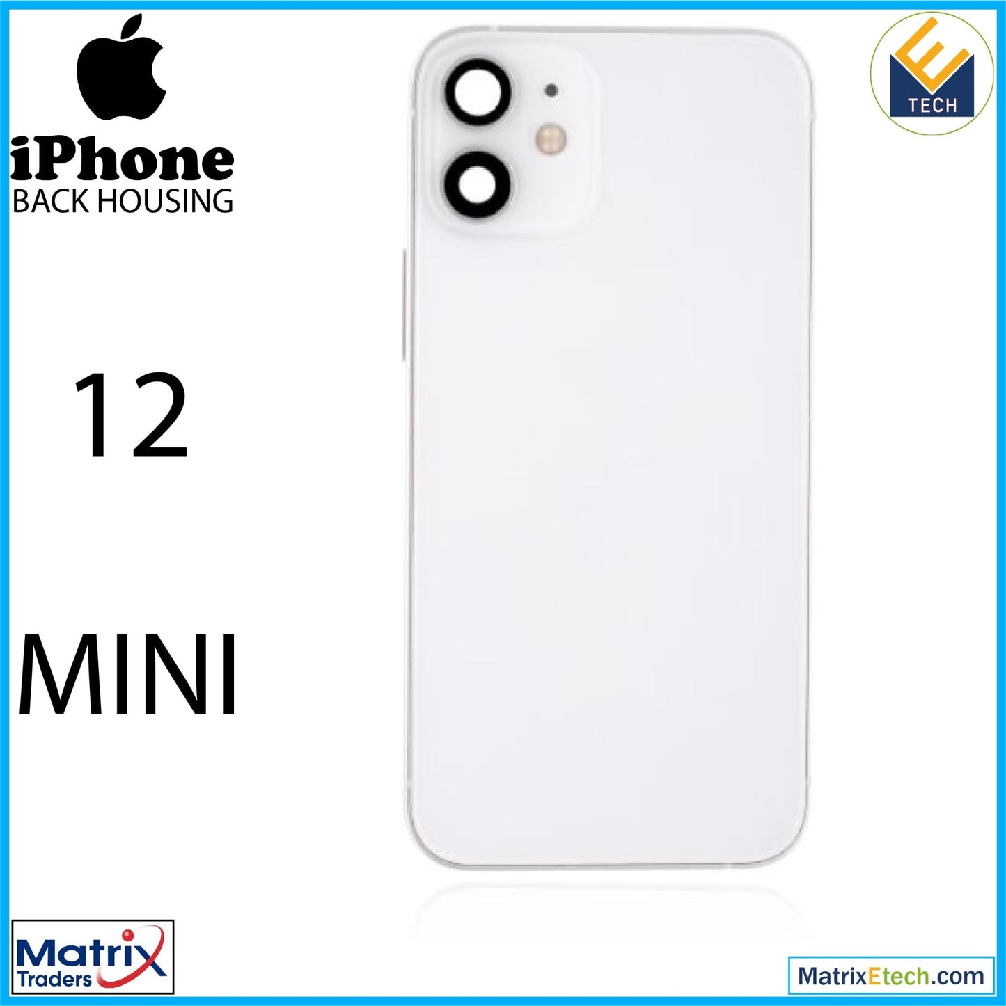 iPhone 12 Mini Back Housing W Small (US Version) - Matrix Traders