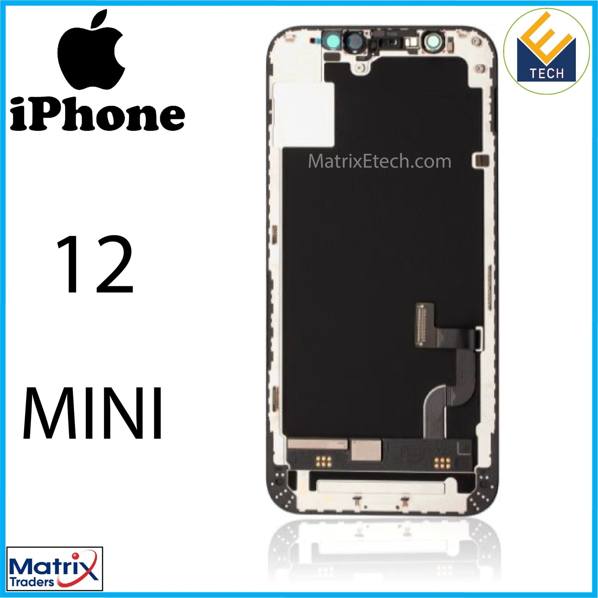 iPhone 12 Mini OLED Screen Replacement Assembly (Premium) - Matrix Traders