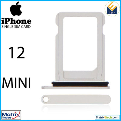 iPhone 12 Mini Single Sim Card Tray (Normal) - Matrix Traders