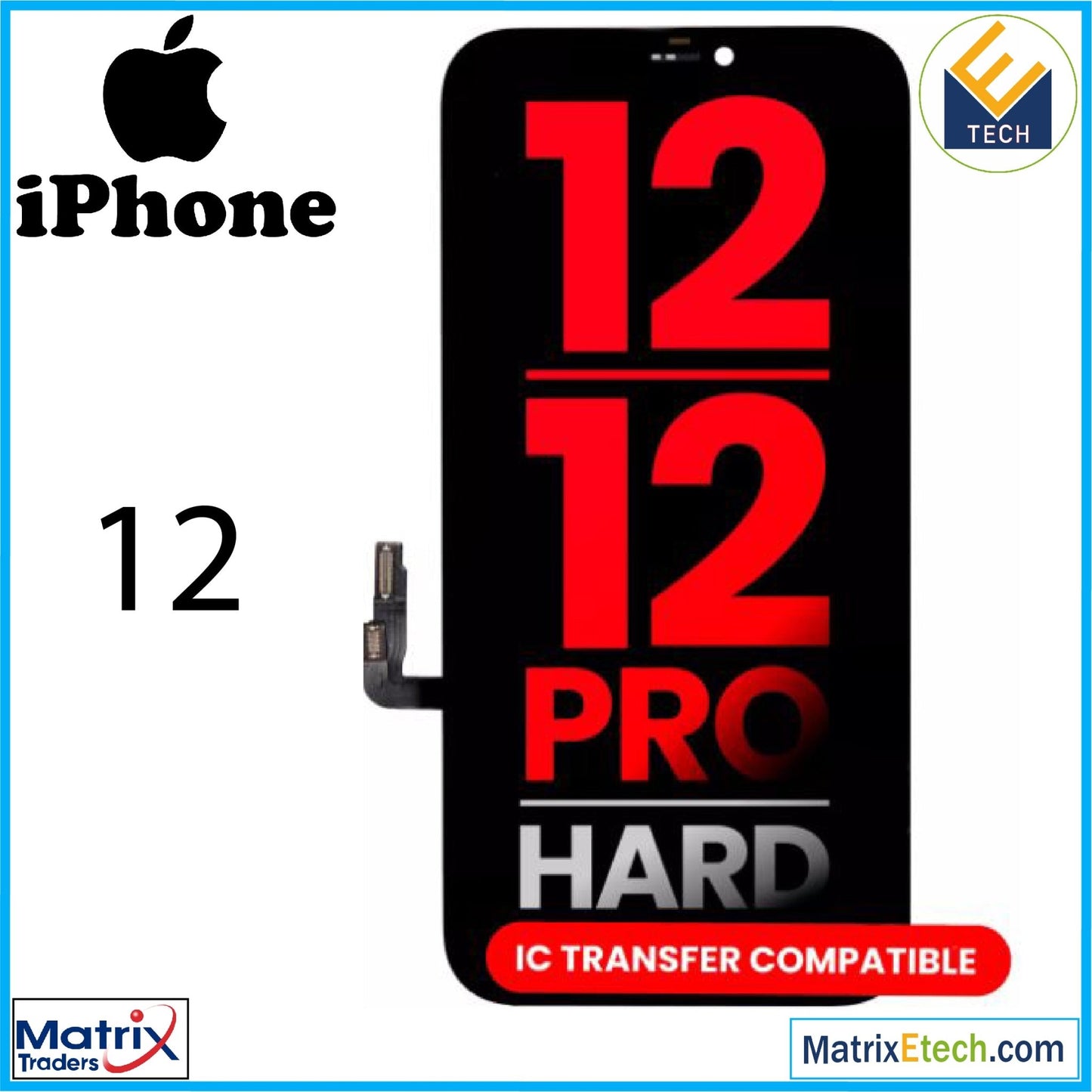 iPhone 12 OLED Assembly (Aftermarket Plus) - Matrix Traders