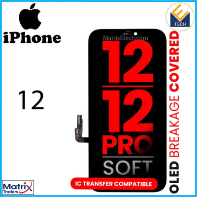 iPhone 12 OLED Assembly (Aftermarket Pro: XO7 Soft). - Matrix Traders