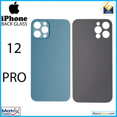 iPhone 12 Pro Back Glass With 3M Adhesive (Normal) - Matrix Traders