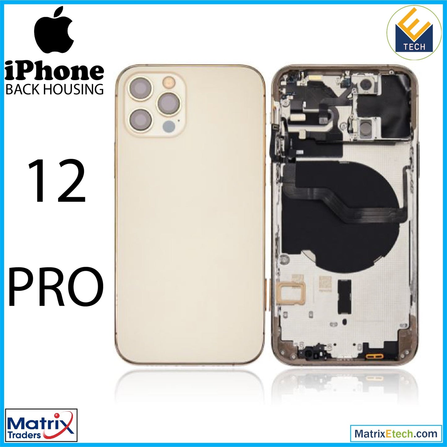 iPhone 12 Pro Back Housing W Small (International Version) - Matrix Traders