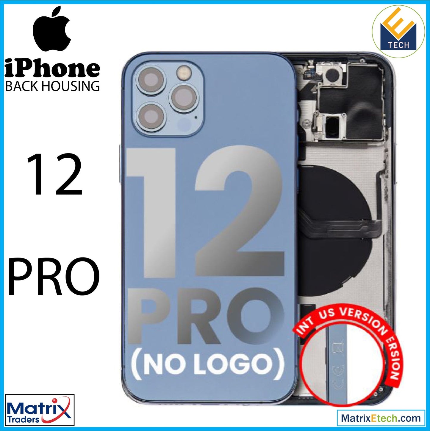 iPhone 12 Pro Back Housing W Small (International Version) - Matrix Traders