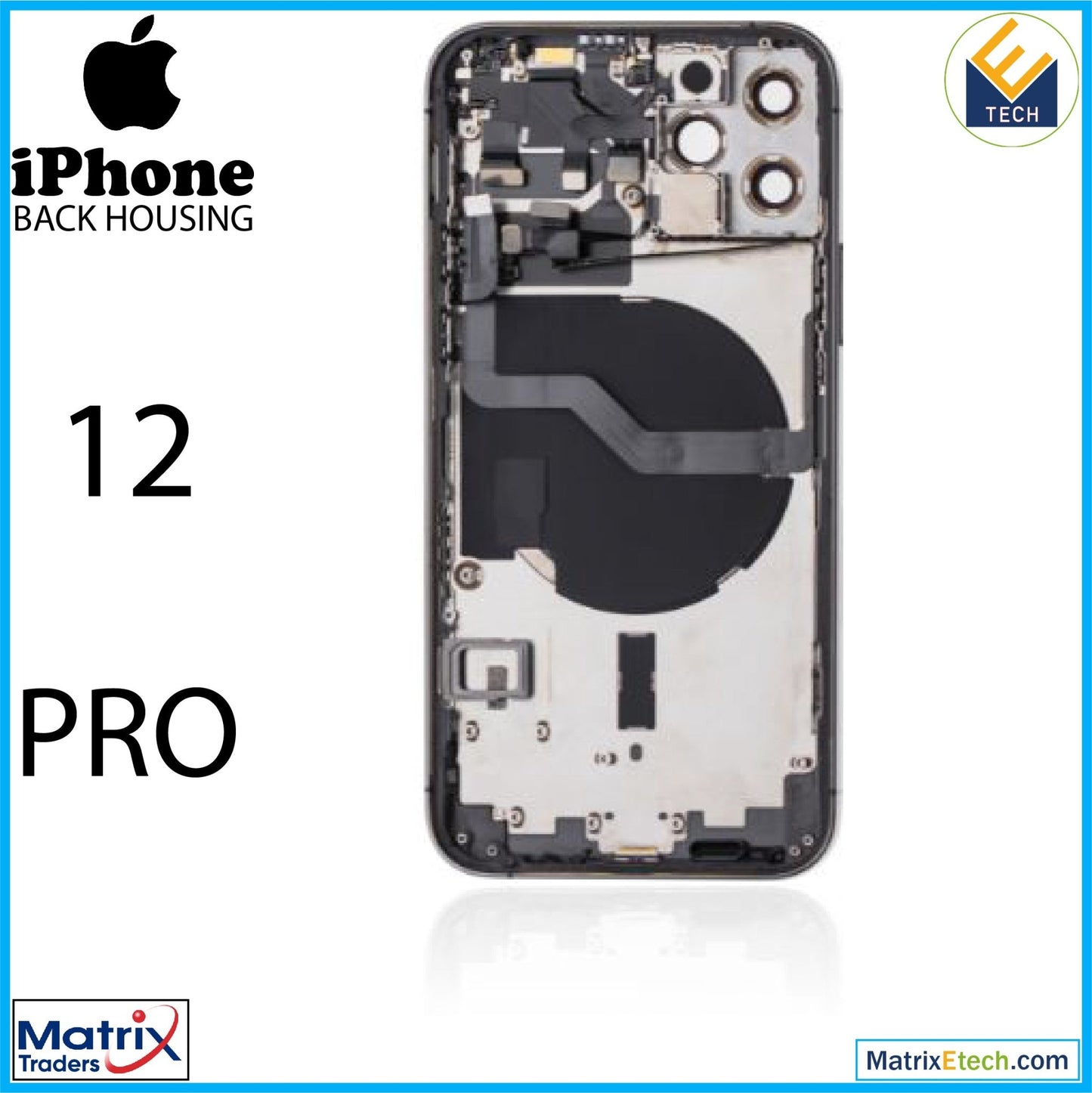 iPhone 12 Pro Back Housing W Small (International Version) - Matrix Traders