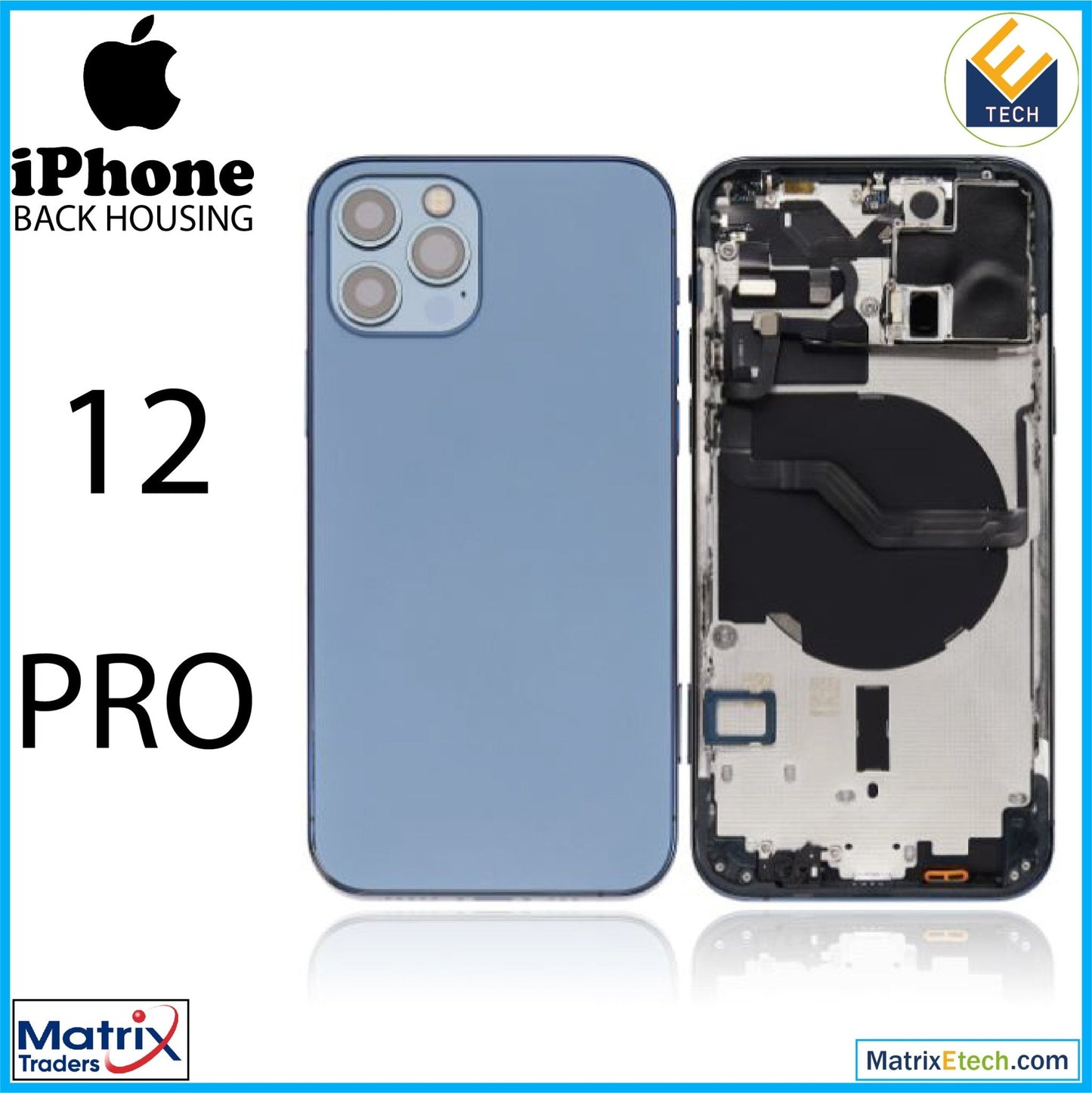 iPhone 12 Pro Back Housing W Small (International Version) - Matrix Traders