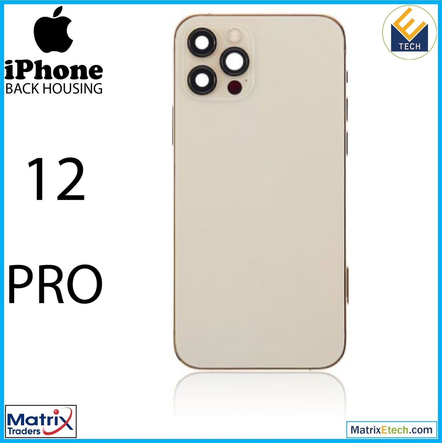 iPhone 12 Pro Back Housing W Small (US Version) - Matrix Traders