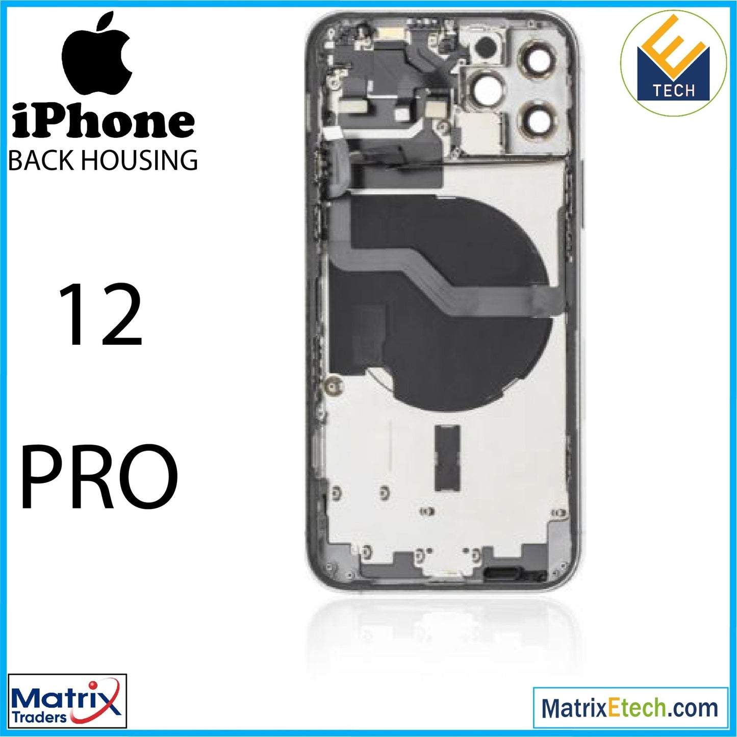 iPhone 12 Pro Back Housing W Small (US Version) - Matrix Traders