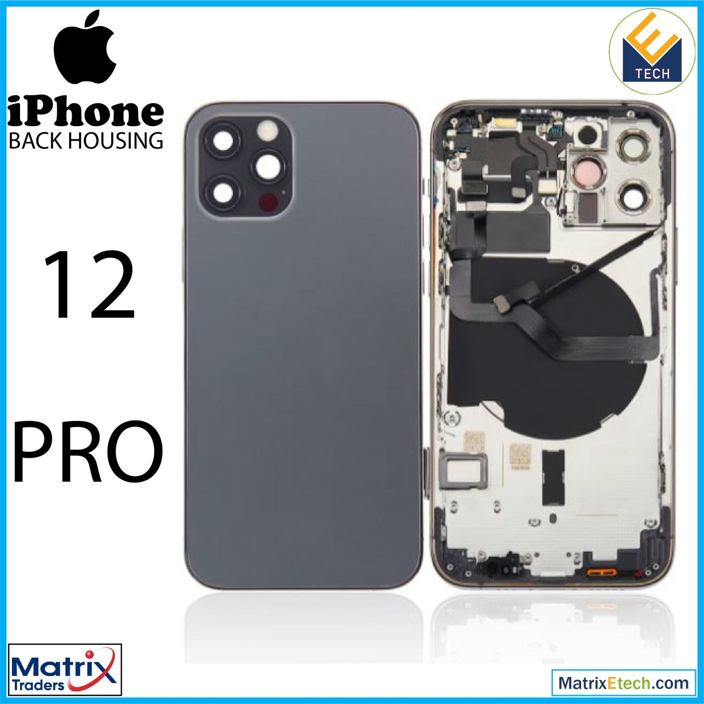 iPhone 12 Pro Back Housing W Small (US Version) - Matrix Traders